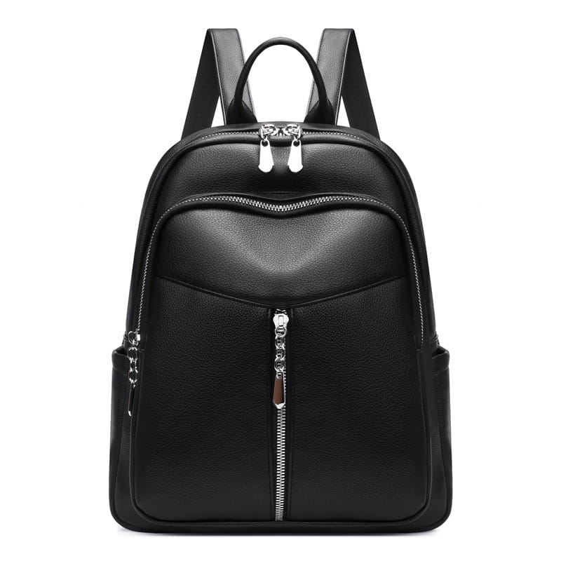 Backpack Pure Color PU Leather