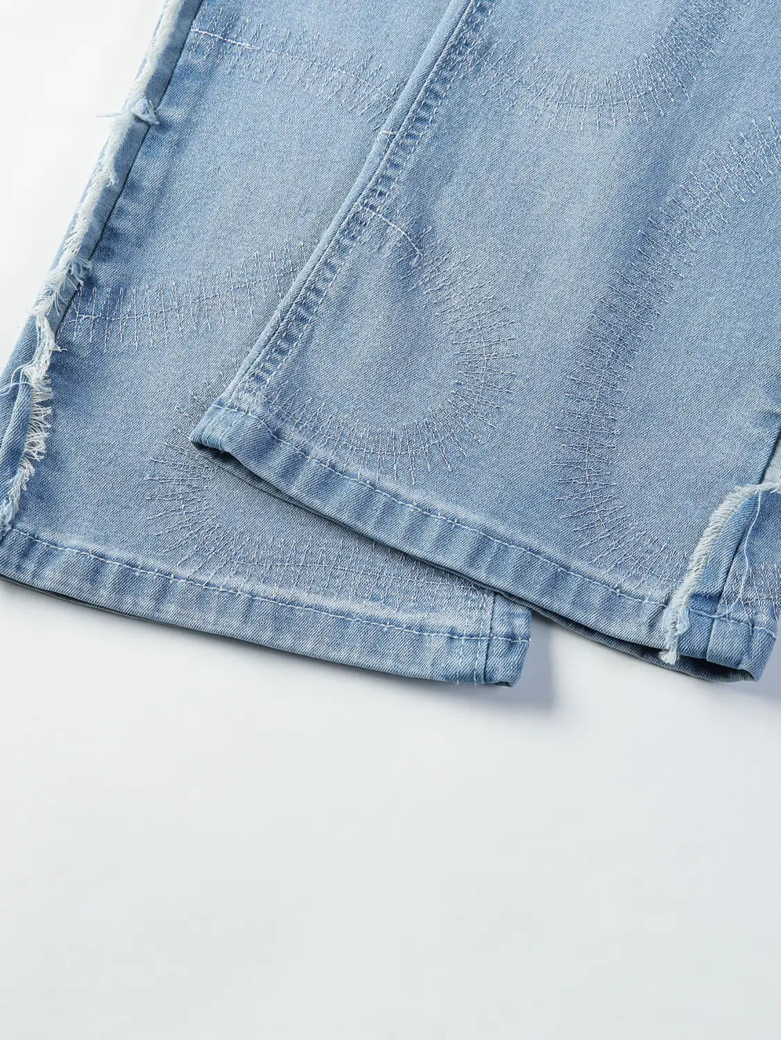 Men’s Trousers Slightly Stretch Embroidered Jeans