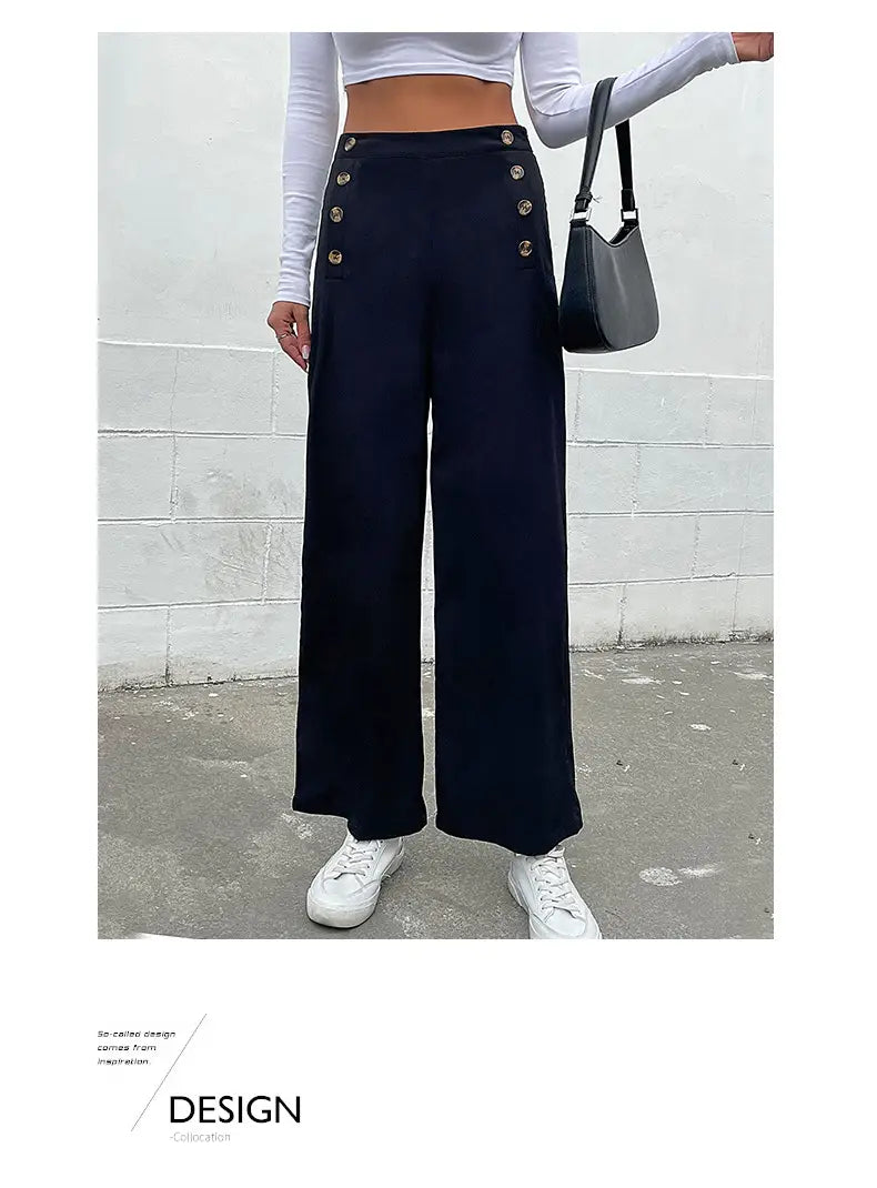 Women’s Slim Fit Solid Color Casual Pants