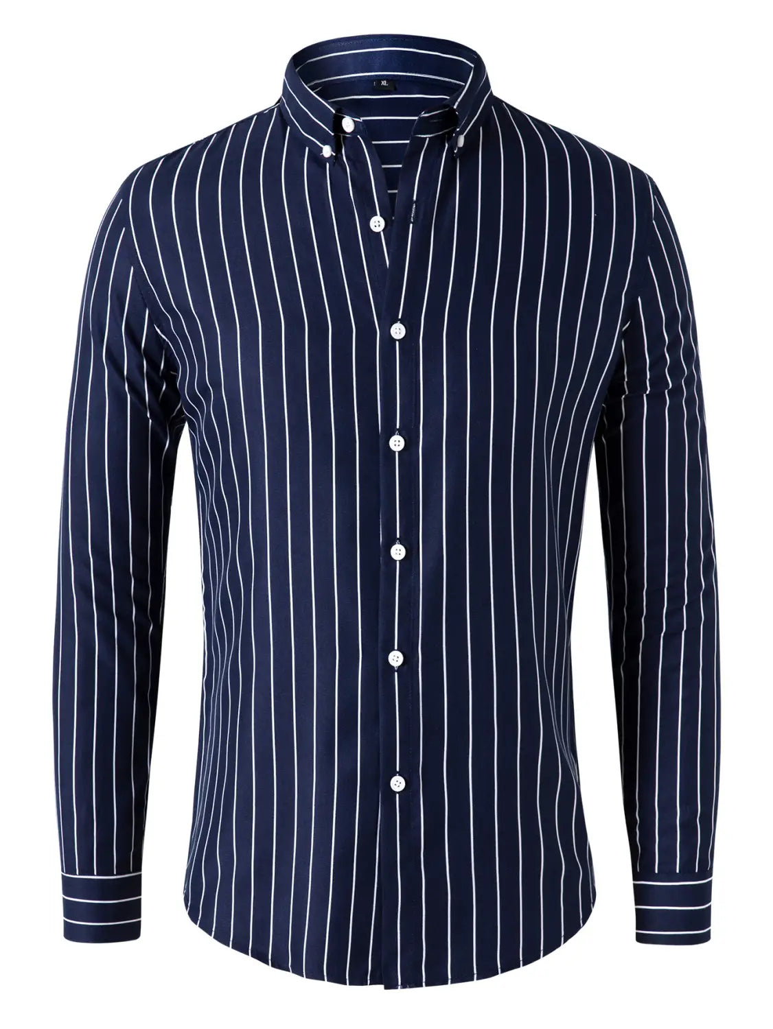 Men’s Korean Style Striped Shirt Long Sleeve