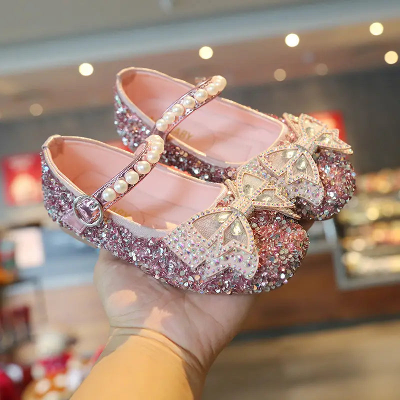 Girls’ Fashion Princess Bowknot Shoes