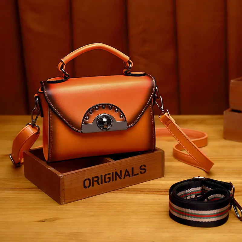 SMART SWWY Women Genuine Leather Mini Vintage Shoulder Bags For Ladies Cross body Bags Luxury Shopping Handbags