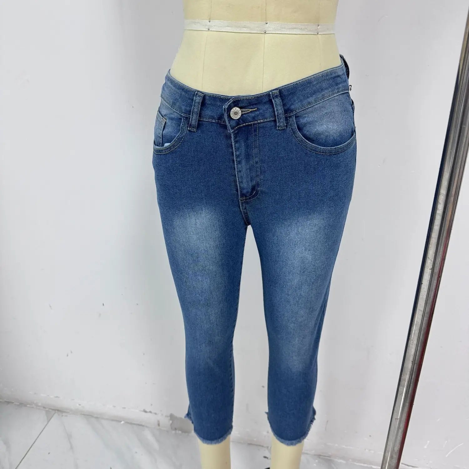 Fashionable Retro Slim-fit Stretch Jeans For Women