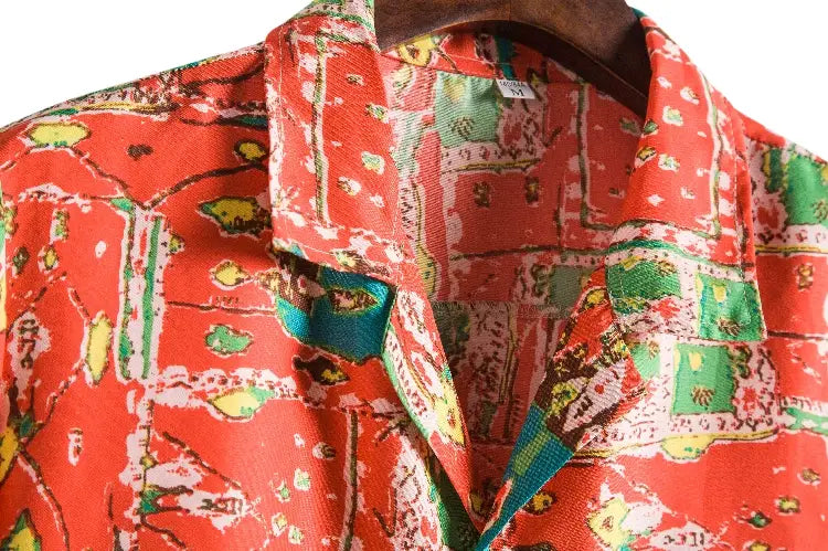 Men Short Sleeved Beach Shirts