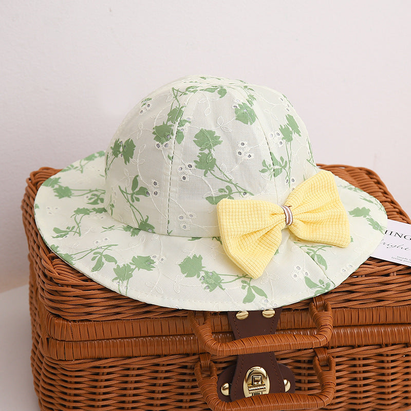 Bucket Hat Baby Spring And Autumn Thin Summer Child Sun-proof Sun Protection Sun Hat