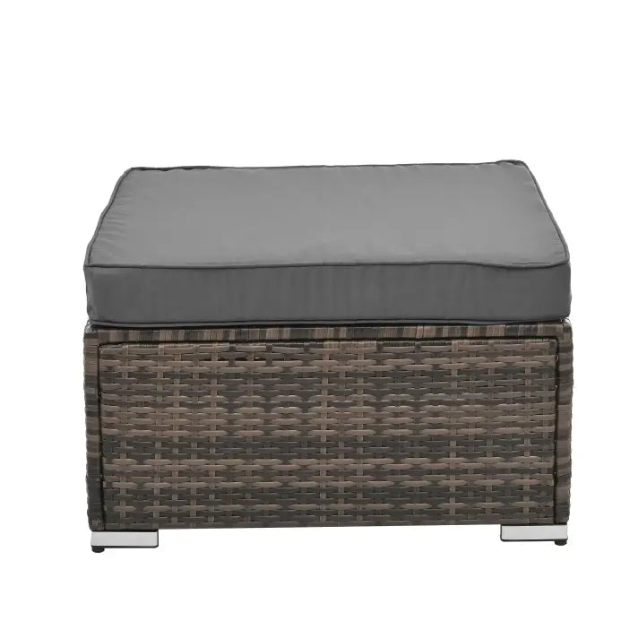 Patio Furniture Outdoor Furniture Seasonal PE Wicker Furniture 4 Set Wicker Furniture With Tempered Glass Coffee Table