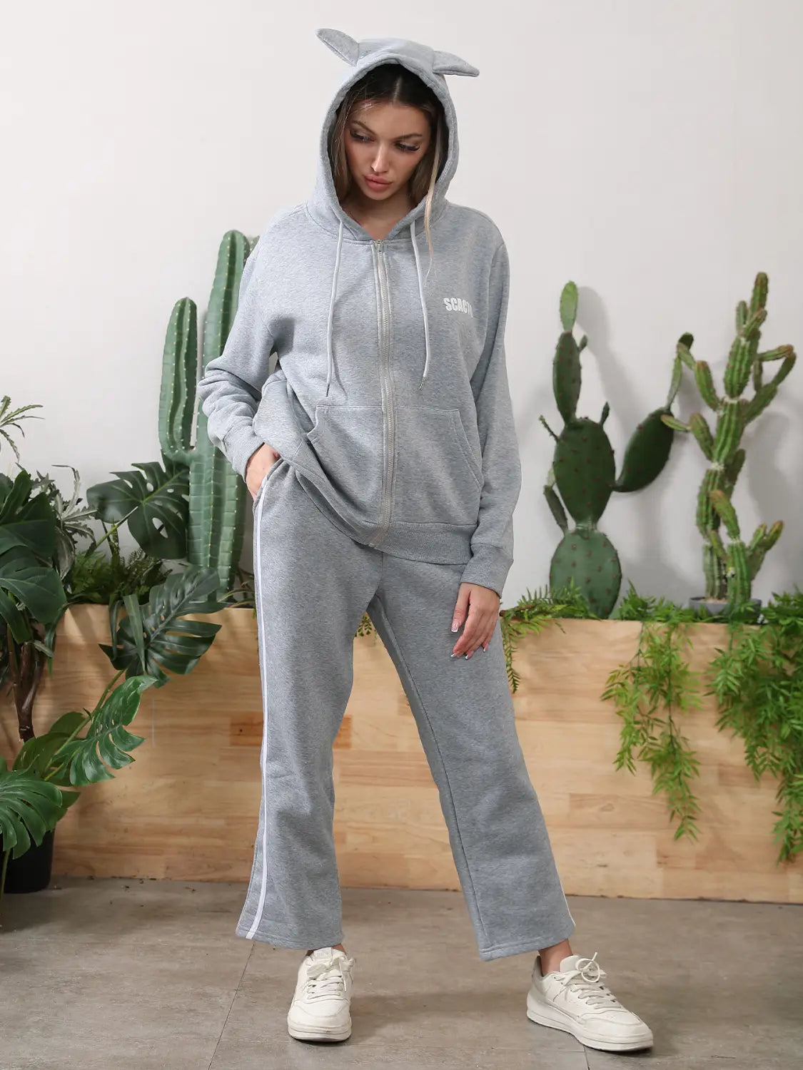 Women’s Long Sleeved Hoodie Set