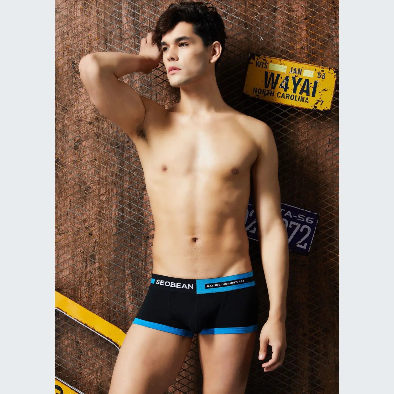 Men’s Boxer Briefs U Convex Shorts Comfortable Shorts