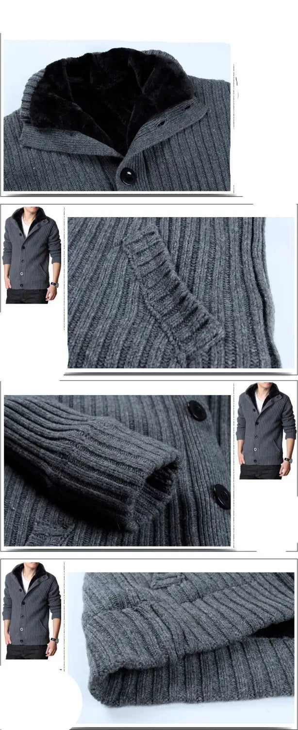 Sweater Men Coats Winter Warm Shirt Thick Jacket
