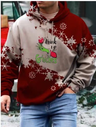 Santa Claus Men’s Pattern Hoodie