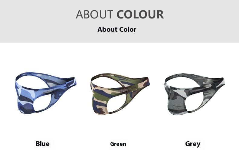 Camouflage Low Waist Small Briefs Panties