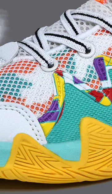Boys’ Basketball Mesh Breathable And Wear-resistant Shoes