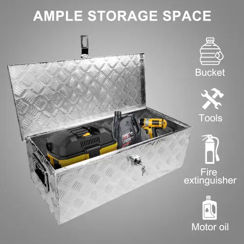 Tool Box Underbody Flatbox Truck Car Outdoor Trailer Pickup