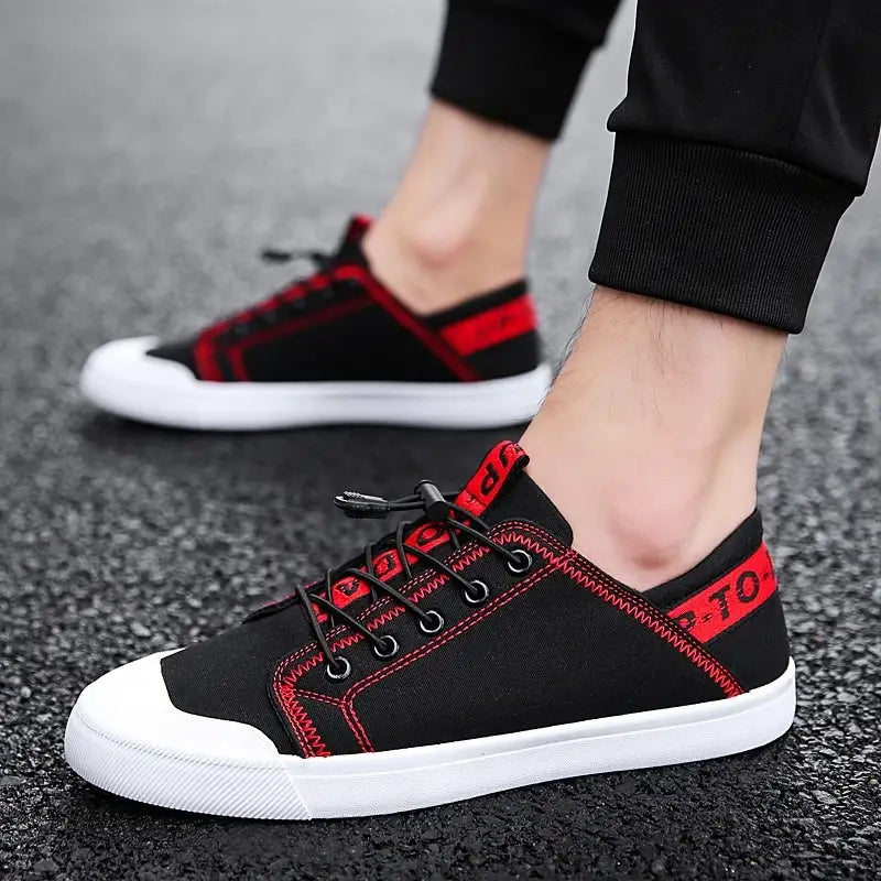 Canvas casual flat shoes