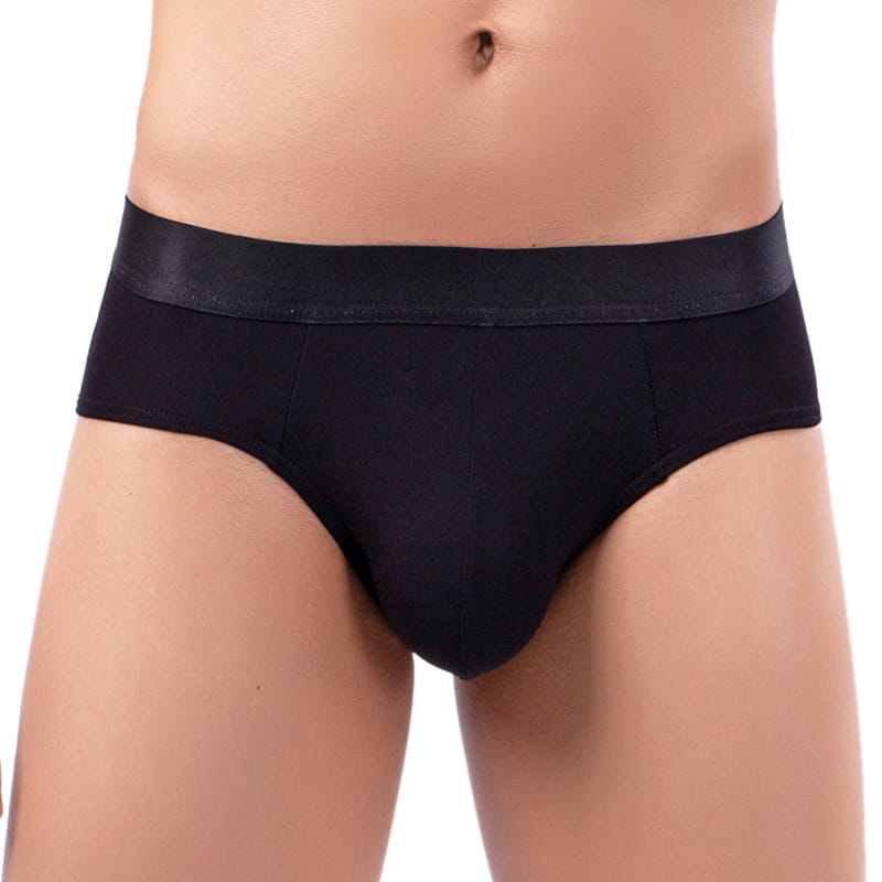 Iced Silk Ribbed Briefs For Men