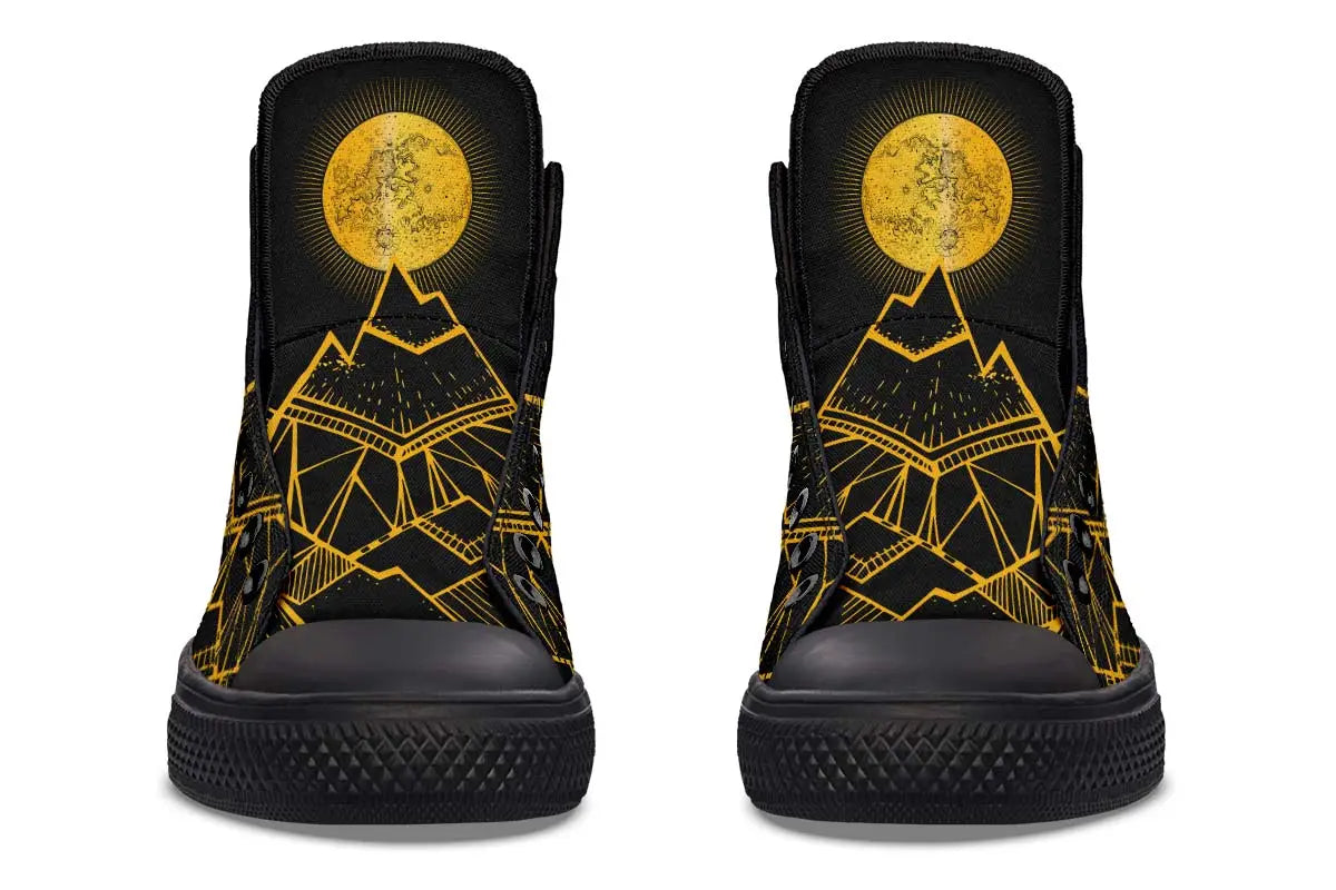 Printed Couple High-top Canvas Shoes