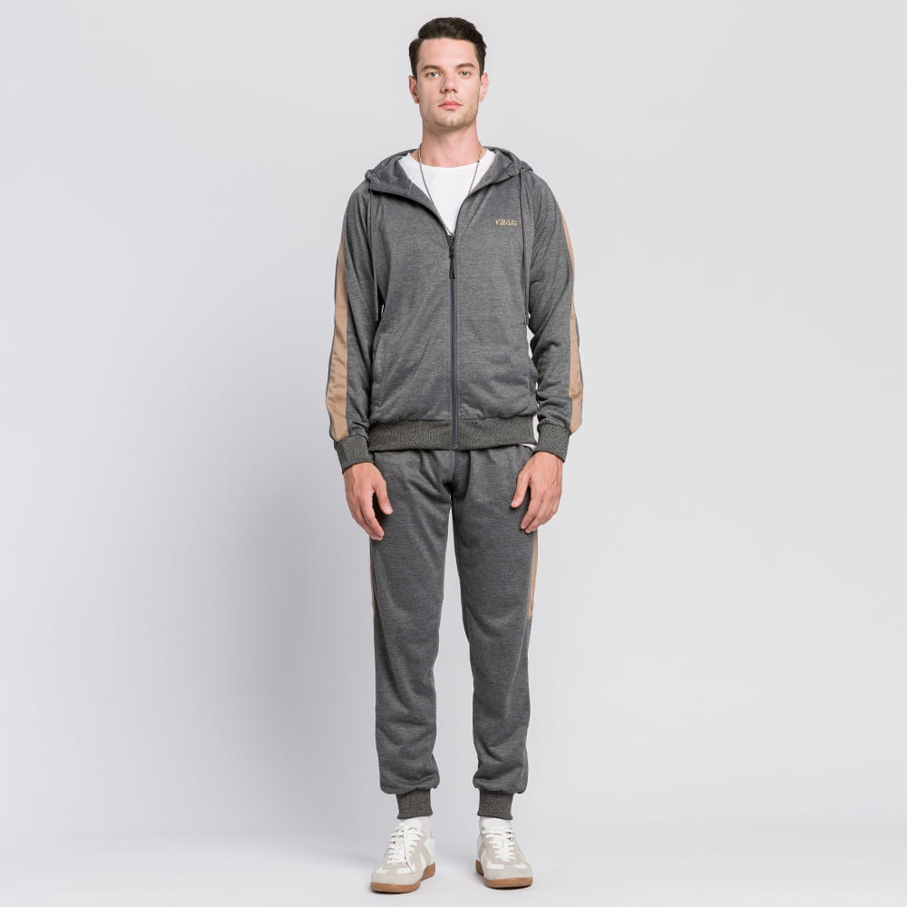 Casual Fashion Hooded Start Sweatshirt Suit Men