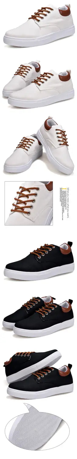 Casual Men’s Winter Sneakers Shoes Canvas Flat Shoes