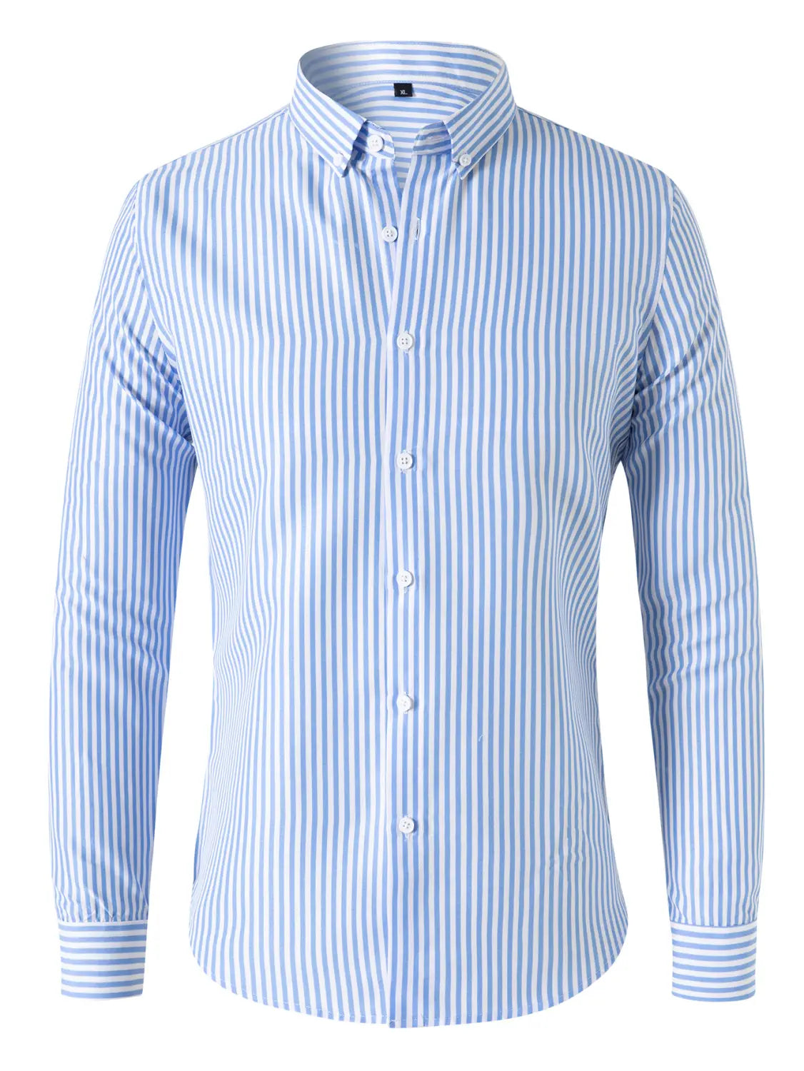 Men’s Korean Style Striped Shirt Long Sleeve
