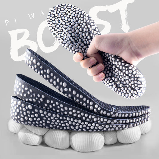 Men's And Women's Invisible Fully Cushioned Shock Absorbing PU Height Increasing Insoles