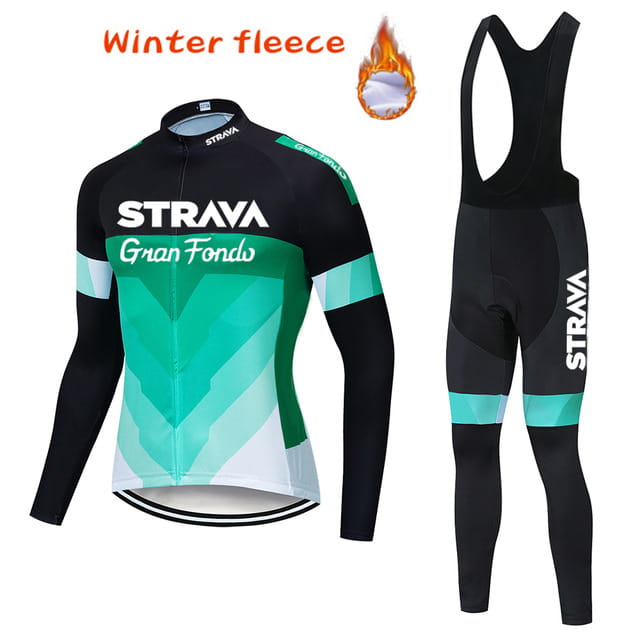 Warm Polar Fleece Cycling Jersey Men’s Jersey Suit