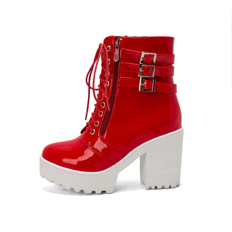 Women’s Autumn And Winter Thick Heeled Short Boots