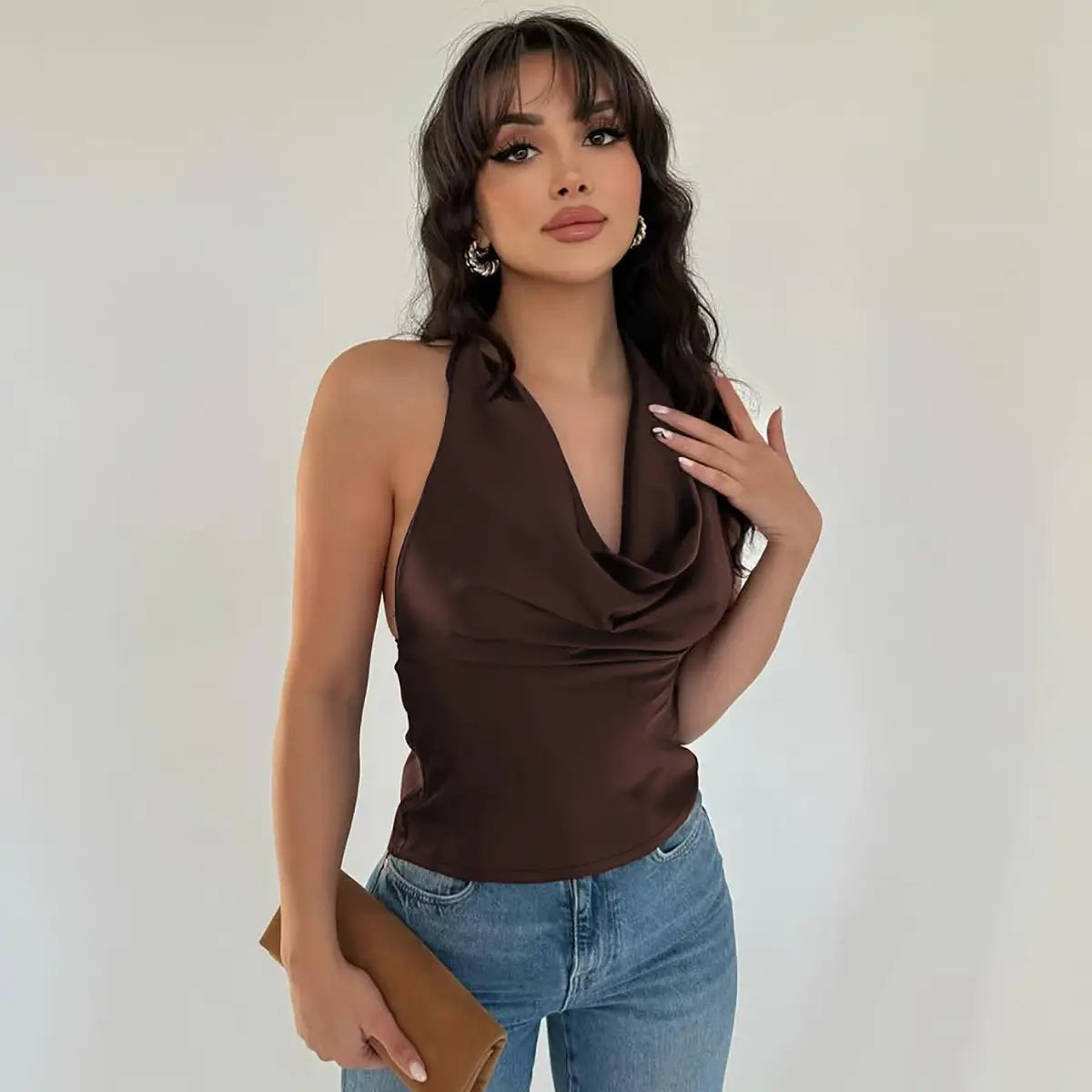 Women’s Halter Backless Top