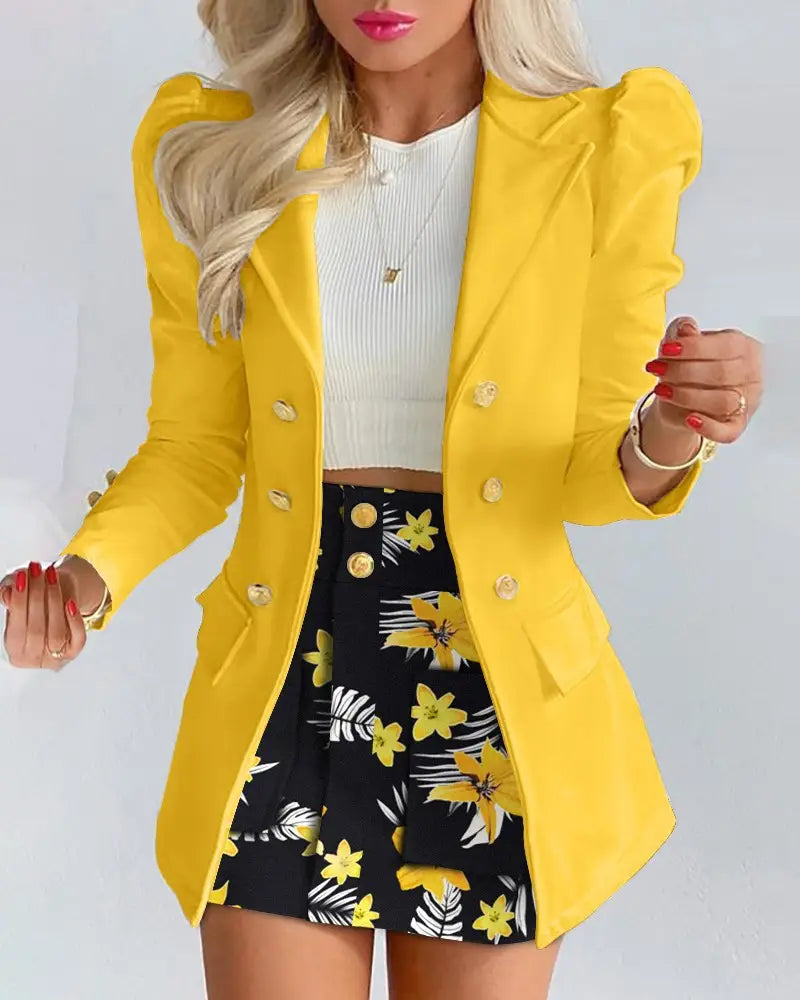 .Fashion Solid Color Casual Suits Women’s