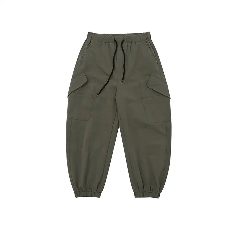 Fall Casual Trousers Polyester Men - Army Green / M