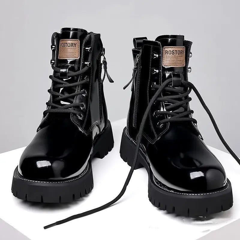Fall Winter Martin Boots Men's Platform Mid-top Beyond Trends Hub
