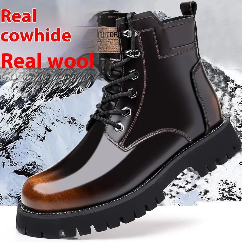 Fall Winter Martin Boots Men's Platform Mid-top Beyond Trends Hub