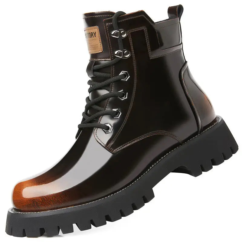 Fall Winter Martin Boots Men's Platform Mid-top Beyond Trends Hub
