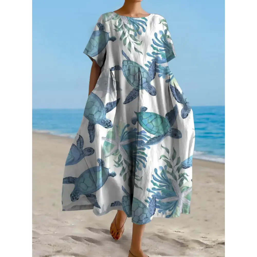 Fashion 3D Printing Plus Size Dress Women - BJ14123 / S