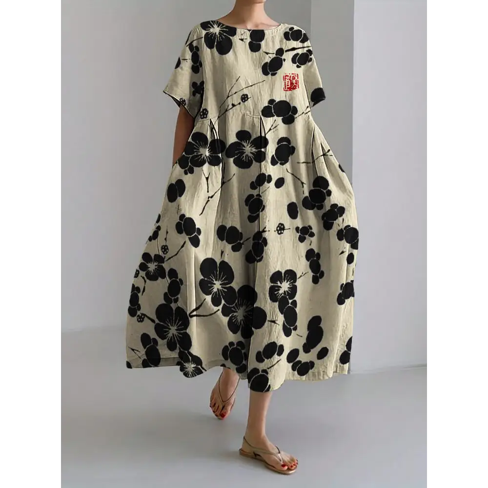 Fashion 3D Printing Plus Size Dress Women - BJ14127 / S