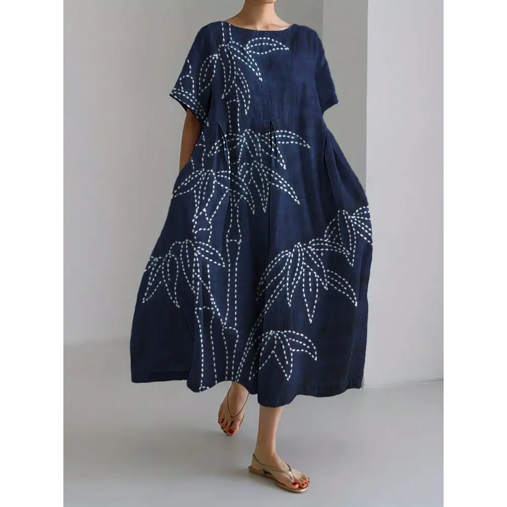 Fashion 3D Printing Plus Size Dress Women - BJ14130 / S