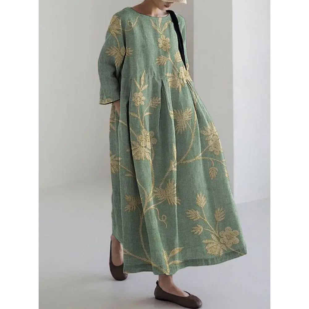 Fashion 3D Printing Plus Size Dress Women - BJ14301 / S