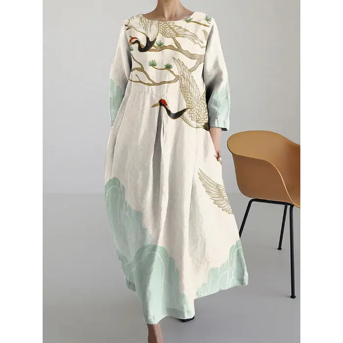 Fashion 3D Printing Plus Size Dress Women - BJ14303 / S