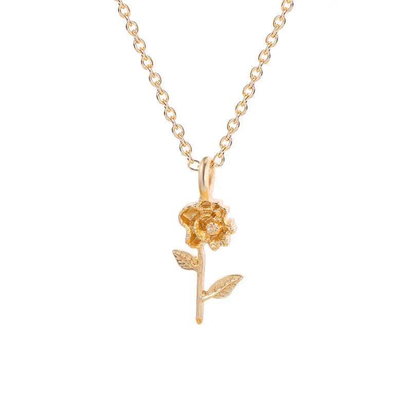 Fashion Alloy Flower Necklace For Minority Women Beyond Trends Hub
