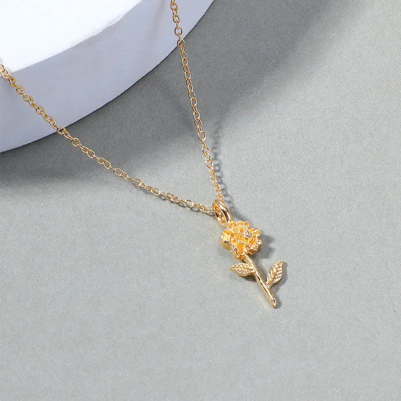 Fashion Alloy Flower Necklace For Minority Women Beyond Trends Hub