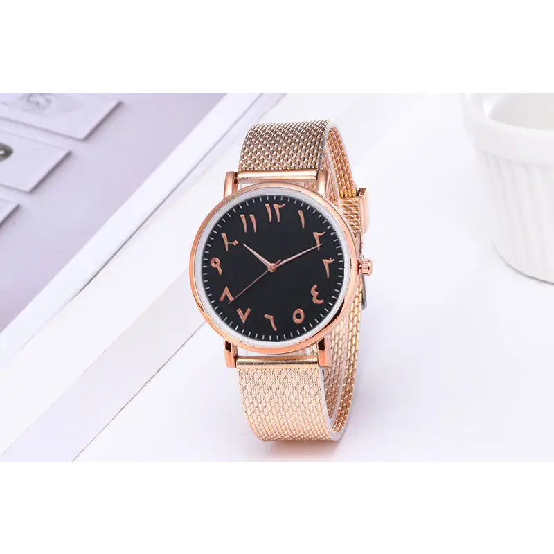 Fashion Creative Quartz Watches Couple Watches Digital Mesh Band Watches - Beyond Trends Hub 