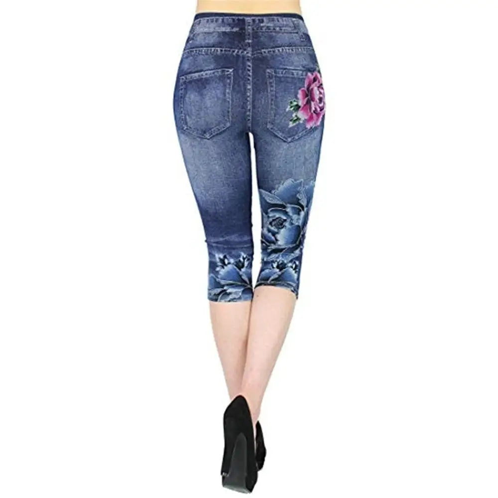 Fashion Denim Leggings Women's Cropped Pants Beyond Trends Hub