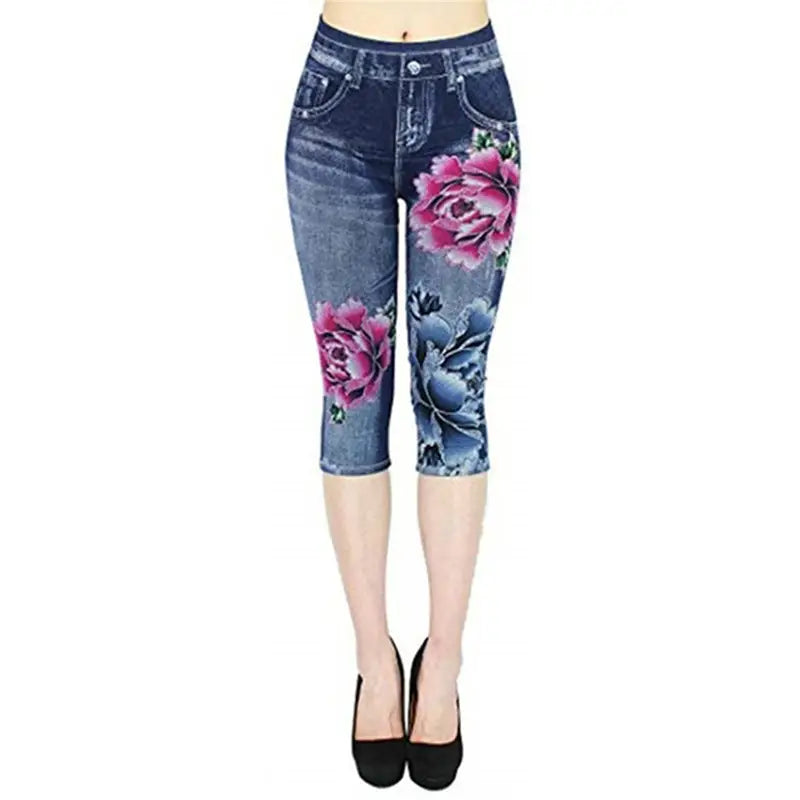 Fashion Denim Leggings Women's Cropped Pants Beyond Trends Hub