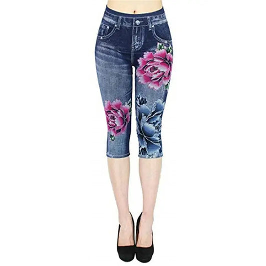 Fashion Denim Leggings Women's Cropped Pants Beyond Trends Hub