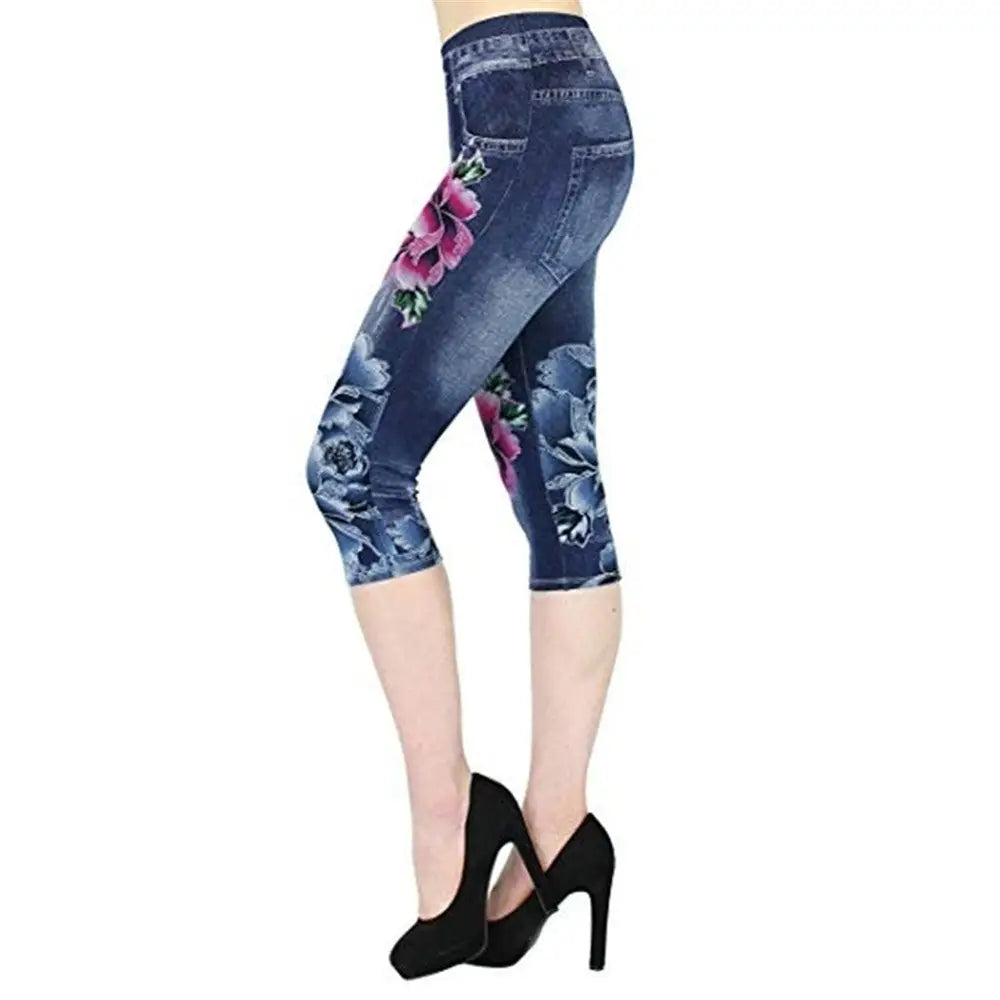 Fashion Denim Leggings Women's Cropped Pants Beyond Trends Hub