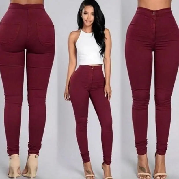 Fashion elastic jeans women leggings ladies Beyond Trends Hub