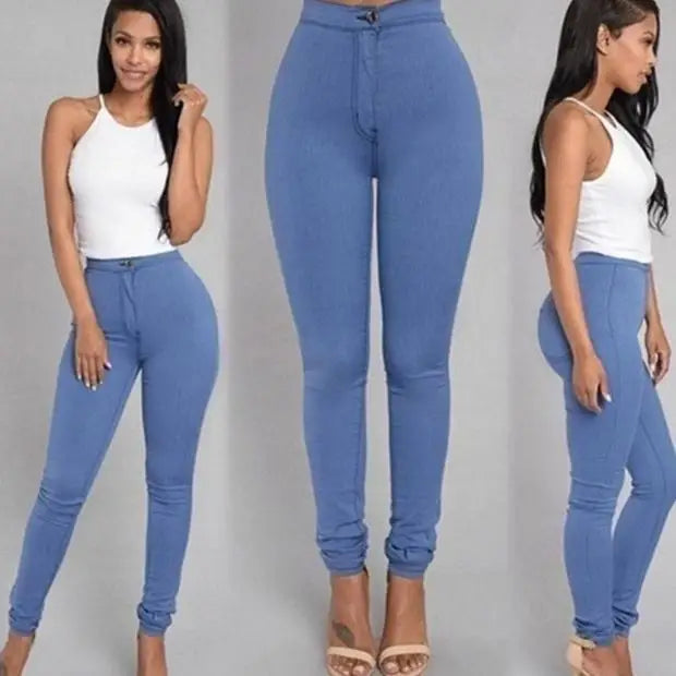 Fashion elastic jeans women leggings ladies Beyond Trends Hub
