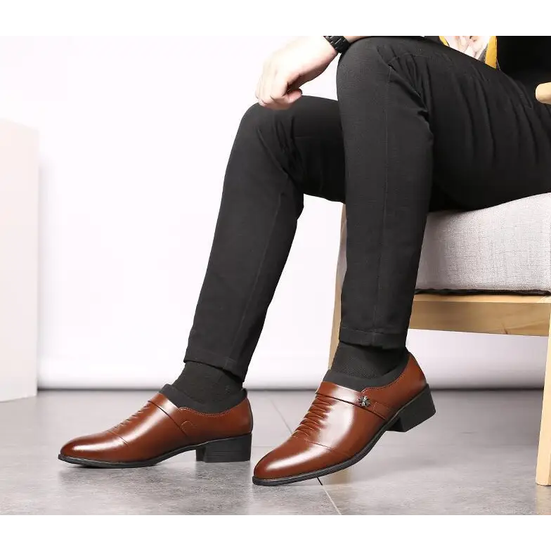 Fashion formal business men’s leather shoes