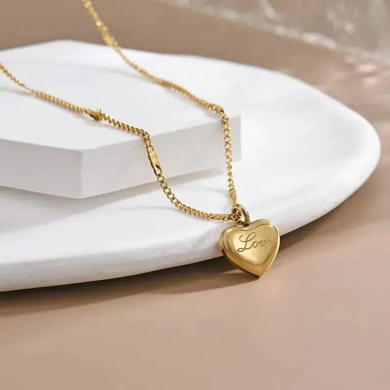 Fashion Jewelry Necklace For Women New Trend Vintage Simple Love Heart Pendant Elegant Party Jewelry Birthday Gifts Beyond Trends Hub