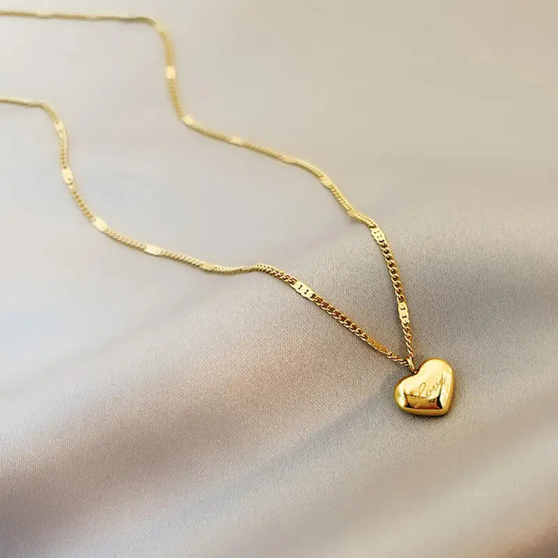 Fashion Jewelry Necklace For Women New Trend Vintage Simple Love Heart Pendant Elegant Party Jewelry Birthday Gifts Beyond Trends Hub