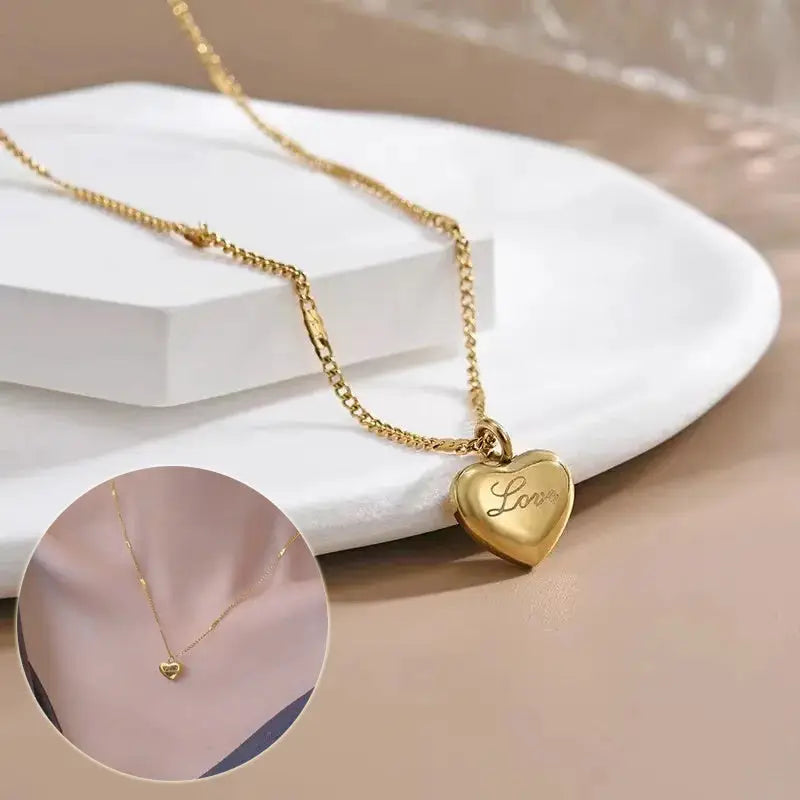 Fashion Jewelry Necklace For Women New Trend Vintage Simple Love Heart Pendant Elegant Party Jewelry Birthday Gifts Beyond Trends Hub